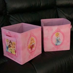 Disney Princess storage cubes set of 2